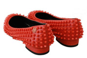 Orange Leather Ballerina WHAT I DO Flats Shoes