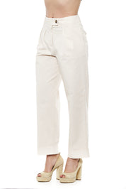 Jeans et pantalons en coton beige