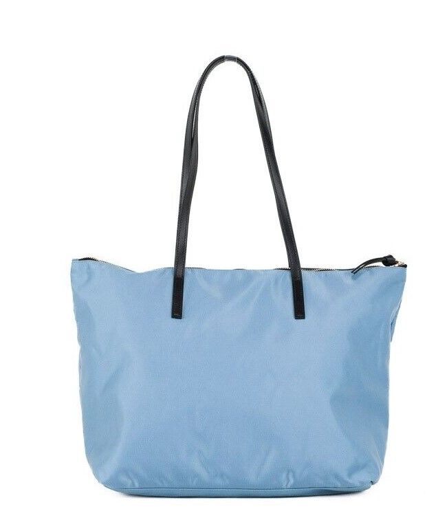 Portuna Medusa Sac fourre-tout en cuir de nylon bleu bleuet moyen