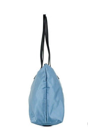 Portuna Medusa Sac fourre-tout en cuir de nylon bleu bleuet moyen