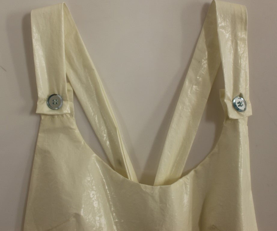 Robe de thé blanche dos nu longueur genou