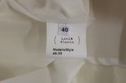 Robe de thé blanche dos nu longueur genou