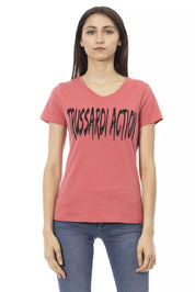 Rosa Baumwoll-Tops und T-Shirt