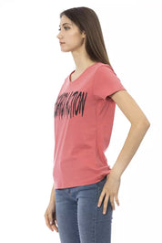 Rosa Baumwoll-Tops und T-Shirt