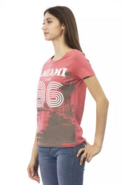 Multicolor Cotton Women T-Shirt