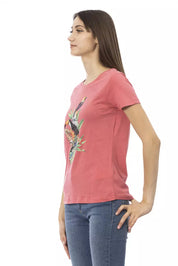 Rosa Baumwoll-Tops und T-Shirt