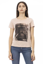 Rosa Baumwoll-Tops und T-Shirt