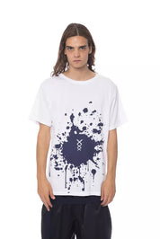 White Cotton Men T-Shirt