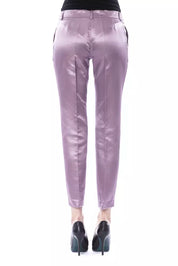 Jeans et pantalon en coton violet