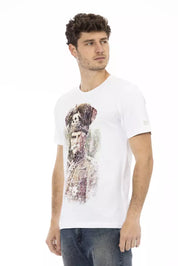White Cotton Men T-Shirt