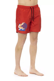 Maillots de bain en polyester rouge