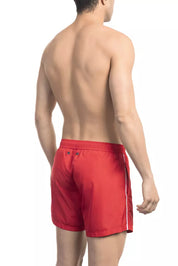 Maillots de bain en polyester rouge