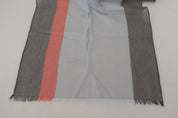 Écharpe châle en coton multicolore