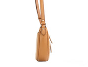 Dover Petit bagage en cuir grainé demi-lune sac à bandoulière sac à main
