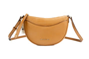Dover Petit bagage en cuir grainé demi-lune sac à bandoulière sac à main