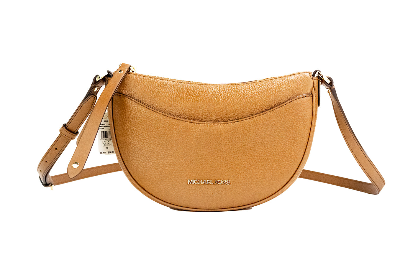 Dover Petit bagage en cuir grainé demi-lune sac à bandoulière sac à main