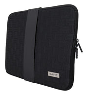 Schwarze gepolsterte Tasche mit Reißverschluss