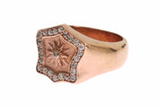 Pink Gold 925 Silver Authentic Clear Ring