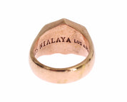 Pink Gold 925 Silver Authentic Clear Ring