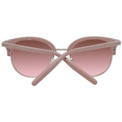 Pink Acetate & Metal Sunglasses