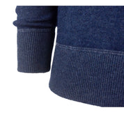 Blue Cashmere Men Sweater