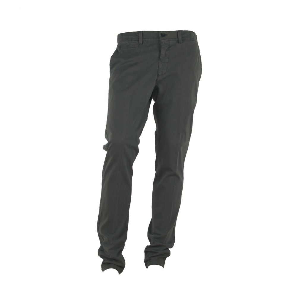 Gray Cotton Men Pant