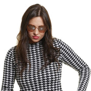 Rose Gold Metal & Plastic Sunglasses