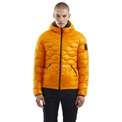 Orange Nylon Men Jacket