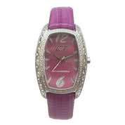 Purple Leather Dress Watch
