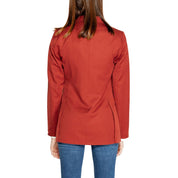 Red Polyester Blazer