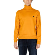 Orange Cotton Turtleneck