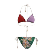 Multicolor Lycra Bikini