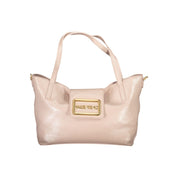 Pink Polyethylene Women Handbag