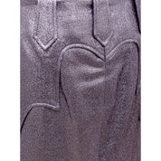 Purple Polyamide Midi Skirt