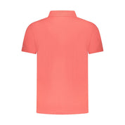 Pink Cotton Men Polo Shirt