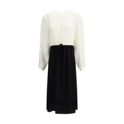 Multicolor Silk Casual Dress