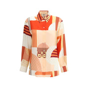 Multicolor Silk Pattern Shirt