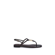 Purple Calf Leather Bos Taurus Flat Sandals