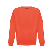 Orange Cotton Men Sweater