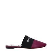 Purple Leather Slippers