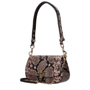 Pink Leather Shoulder Bag
