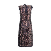 Purple Polyester Cocktail Dress