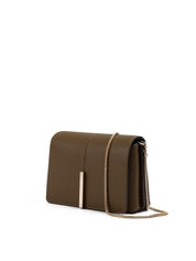 Olive Green Leather Crossbody Bag