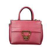 Purple Leather Women Handbag