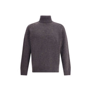 Multicolor Fleece Wool Turtleneck