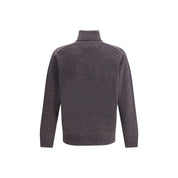 Multicolor Fleece Wool Turtleneck