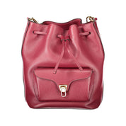 Purple Leather Women Handbag