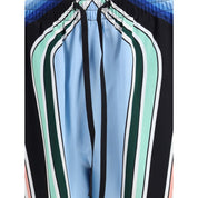 Multicolor Silk Bermuda Shorts