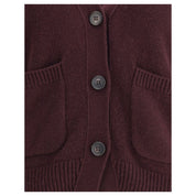 Purple Cashmere Cardigan