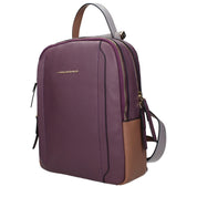 Purple Leather Backpack